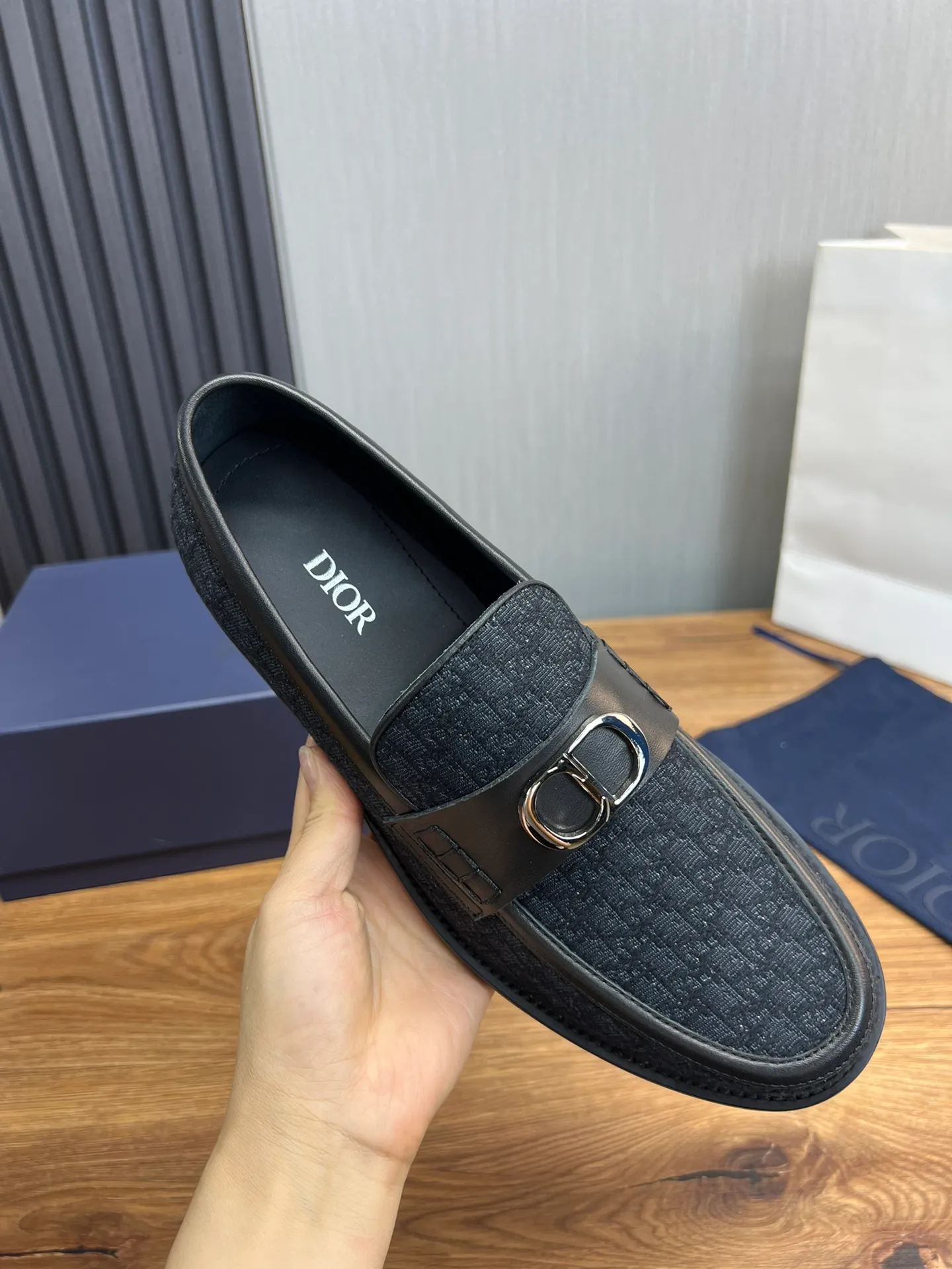 Men's men's shoes 💰580💰 Dior men's business casual leather shoes 👞all made of imported original brand leather, just to create a more comfortable wearing experience, upper: original cowhide ➕ imported sheepskin lining, original non-slip and wear-resistant rubber outsole ✔️36-45 (38.45 non-refundable)